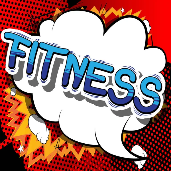 Fitness - phrase de style BD . — Image vectorielle