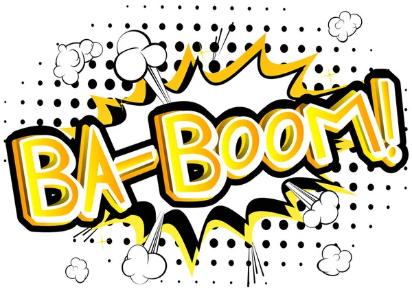 BA-boom! -Vektor illustrerad serietidning stil uttryck. — Stock vektor