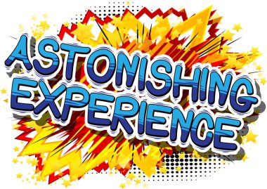 Şaşırtıcı deneyim - çizgi roman tarzı ifade.