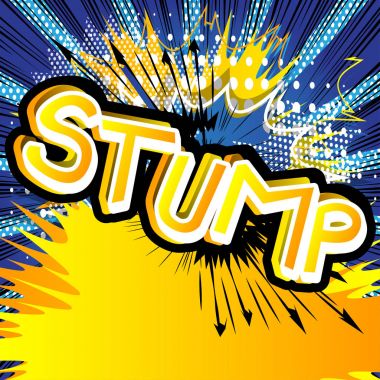 Çizgi roman tarzı ifade vektör güdük - resimli.