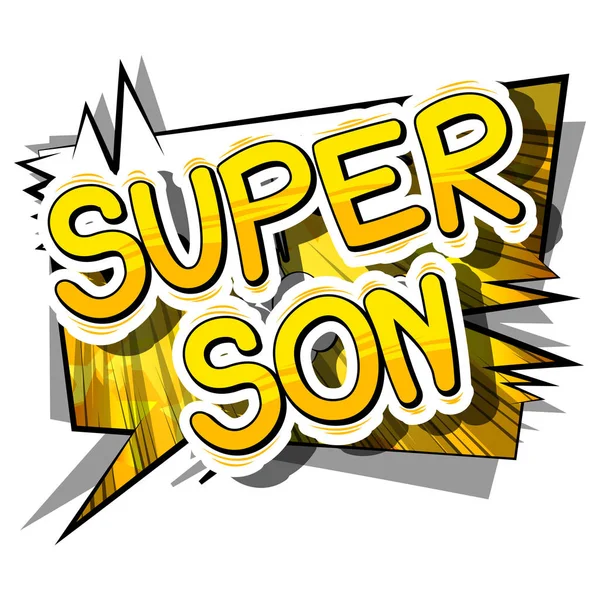 Super Son - Comic book stijl zin. — Stockvector