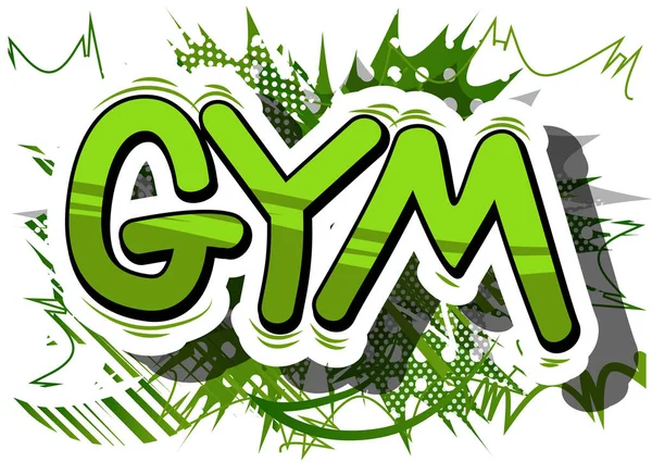 Gym - Comic book word. — Stock Vector