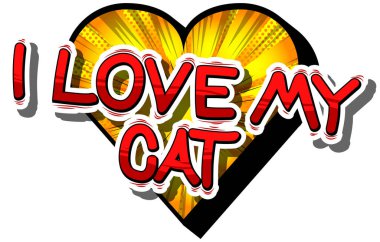 Benim kedi - çizgi roman kelime seviyorum.