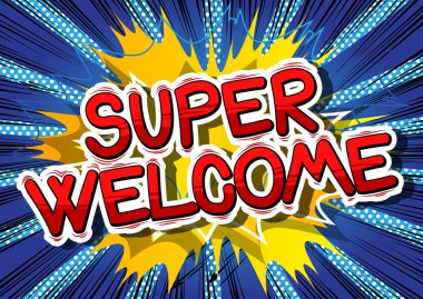 Süper Hoşgeldiniz - çizgi roman kelime.