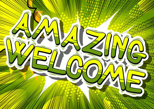 İnanılmaz hoş geldiniz - çizgi roman kelime.