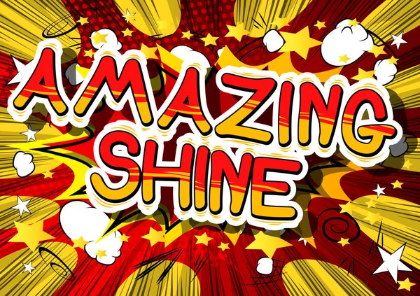 Amazing Shine - Palabra de cómic . — Archivo Imágenes Vectoriales