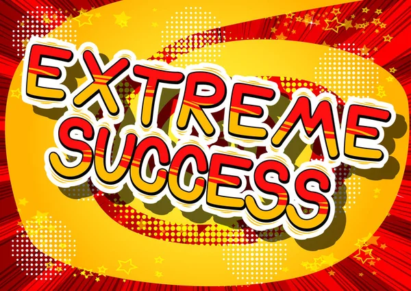 Extreme Success - Mot de bande dessinée . — Image vectorielle