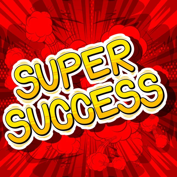 Super úspěch - komiks slovo. — Stockový vektor