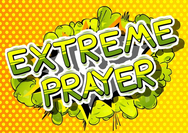 Aşırı dua - çizgi roman kelime.