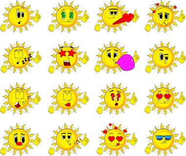 Bir şey anlatmaya çizgi film güneş.