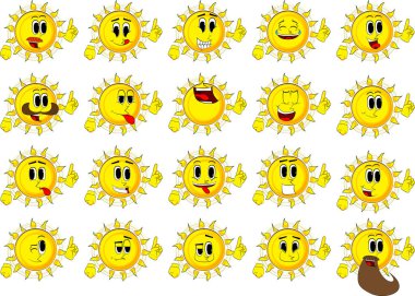 Bir şey anlatmaya çizgi film güneş.