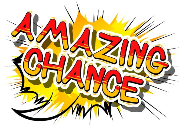 Amazing Chance - Palabra de cómic . — Archivo Imágenes Vectoriales