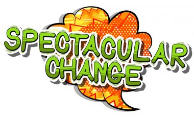 Muhteşem değişim - çizgi roman kelime.