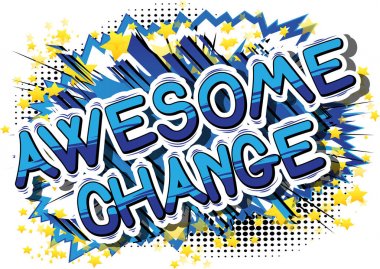 Müthiş değişim - çizgi roman kelime.