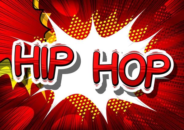 Hip Hop - Palabra de cómic . — Archivo Imágenes Vectoriales