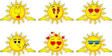 Çizgi film güneş omuz silkiyor omuz ifade jest bilmiyorum.