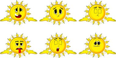 Çizgi film güneş omuz silkiyor omuz ifade jest bilmiyorum.