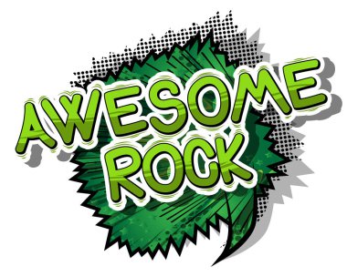 Awesome Rock - çizgi roman kelime.
