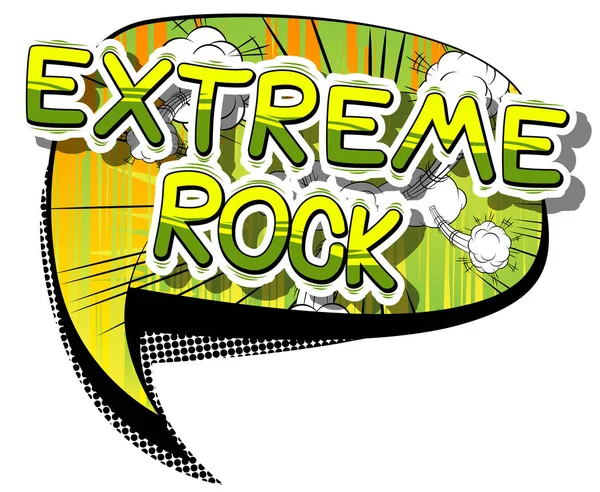 Extrema Rock - serietidning word. — Stock vektor