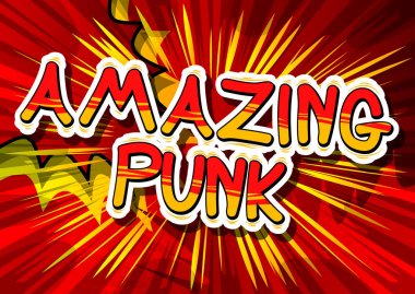 Şaşırtıcı Punk - çizgi roman kelime.