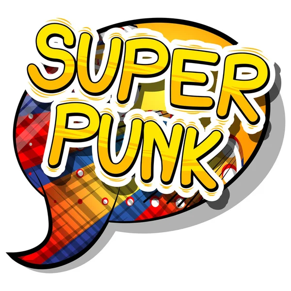 Süper Punk - çizgi roman kelime.