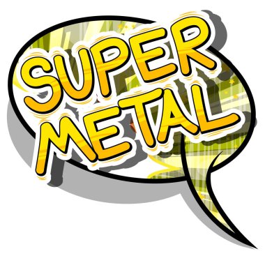 Süper Metal - çizgi roman kelime.