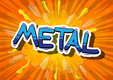 Metal - çizgi roman kelime.