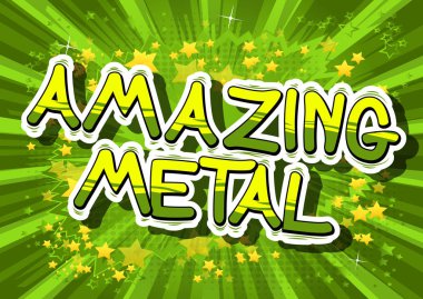 Şaşırtıcı Metal - çizgi roman kelime.