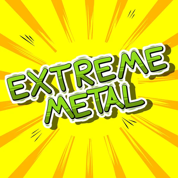 Aşırı Metal - çizgi roman kelime.