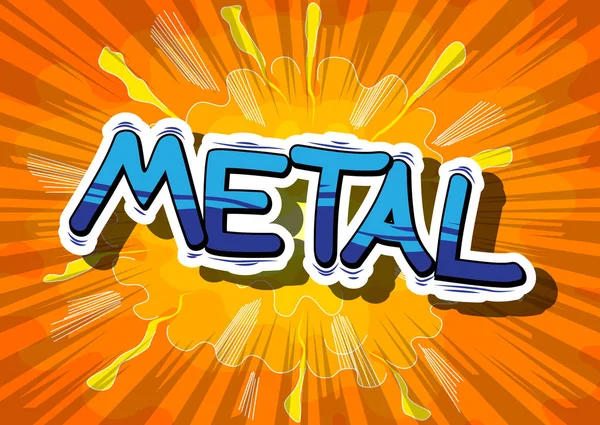 Metal - çizgi roman kelime.