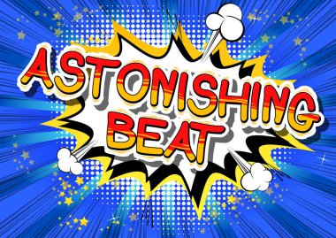 Şaşırtıcı Beat - çizgi roman kelime.