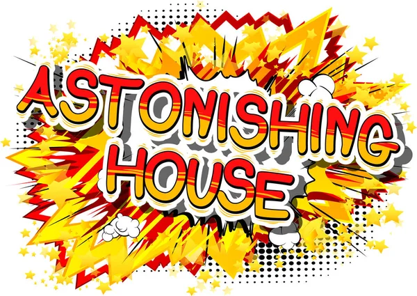 Şaşırtıcı ev - çizgi roman kelime.