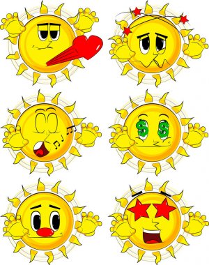 Çizgi film güneş seni korkutmaya çalışıyor.