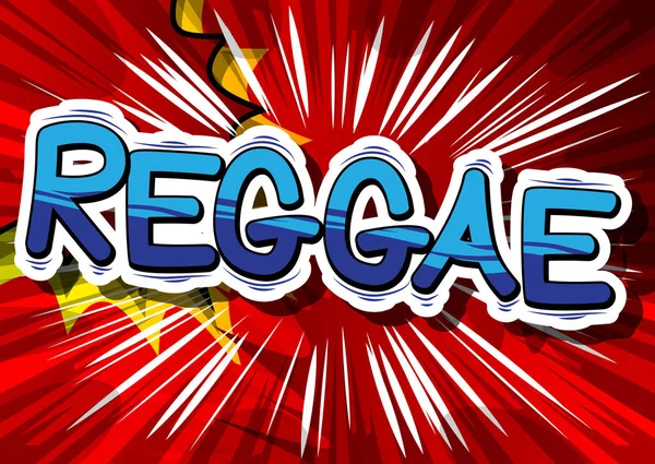 Reggae - çizgi roman kelime.