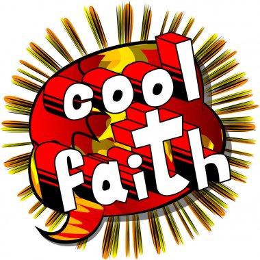 İnanç - çizgi roman tarzı kelime serin.