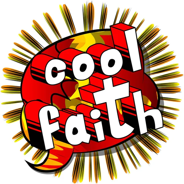 İnanç - çizgi roman tarzı kelime serin.