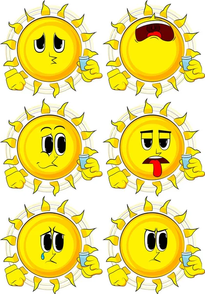 Konyak içmeye çizgi film güneş.