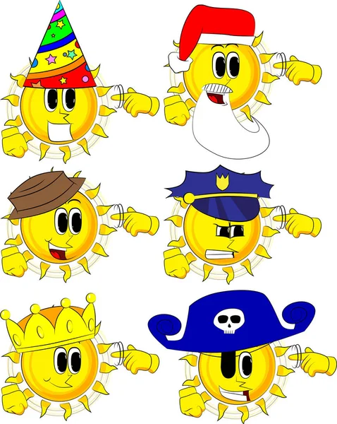 Çizgi film güneş gösterir bir parmağını onun Tapınağı büküm tarafından fındık jest olduğunu.