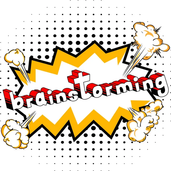 Beyin fırtınası - çizgi roman tarzı kelime.