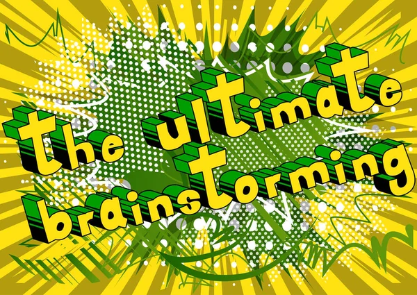 Ultimate beyin fırtınası - çizgi roman tarzı kelime.