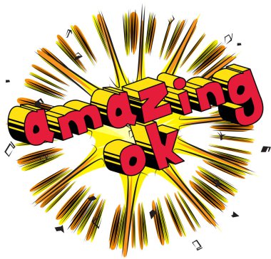 Çizgi roman tarzı kelime.