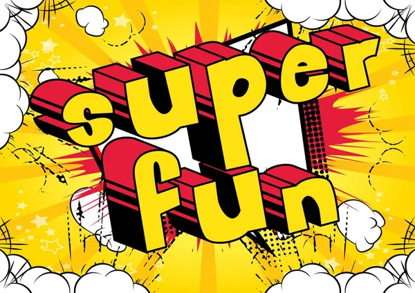 Super zabawa - komiks stylu w programie word. — Wektor stockowy