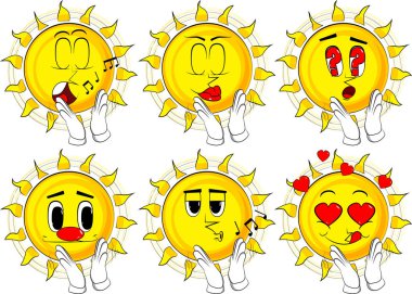 Alkışlar eller ile çizgi film güneş.