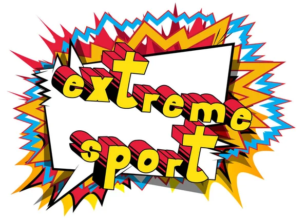 Extreme Sport - Comic book stijl word. — Stockvector