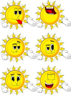 Çizgi film güneş yardım eder.