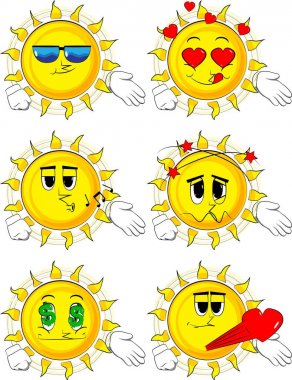 Çizgi film güneş yardım eder.