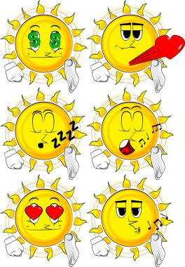 Çizgi film güneş yardım eder.