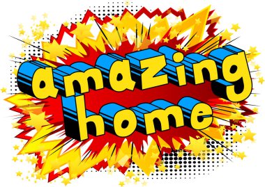 Ana sayfa - çizgi roman tarzı kelime şaşırtıcı.