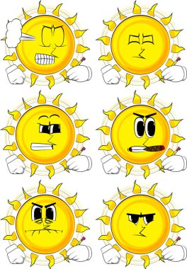 Çizgi film güneş kalemle yazma.