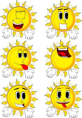 Bir şey hem eller veya ifade ile gösterilen çizgi film güneş jest bilmiyorum.